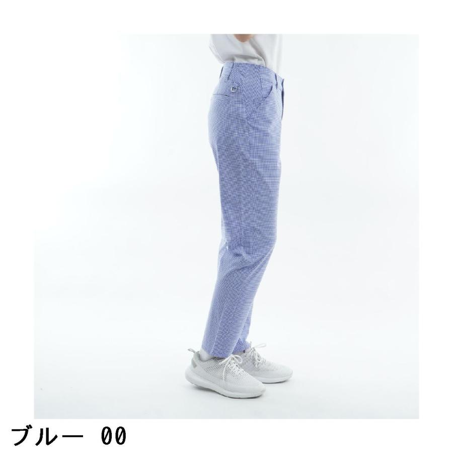 ルコックスポルティフ ゴルフ Le coq sportif GOLF ストレッチ チェック柄9分丈パンツ レディスの画像