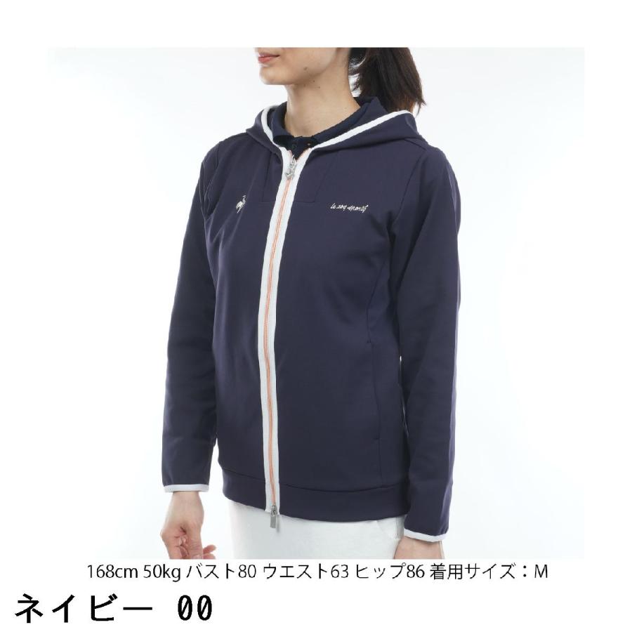 ルコックスポルティフ ゴルフ Le coq sportif GOLF ストレッチ フルジップスウェットフーディー レディスの画像