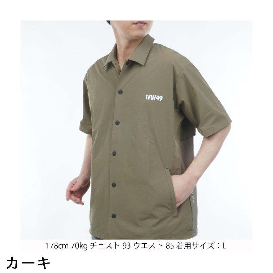 ティーエフダブリュー TFW49 ストレッチ ライト半袖コーチジャケット