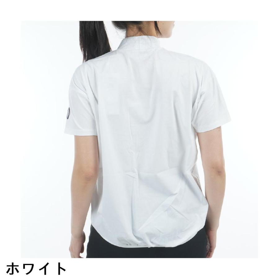 and per se ⭐︎アンパシィ⭐︎モックネック半袖シャツ ホワイト Lサイズ and per se（アンパスィ） ストレッチ リファインドライ FIBOモック
