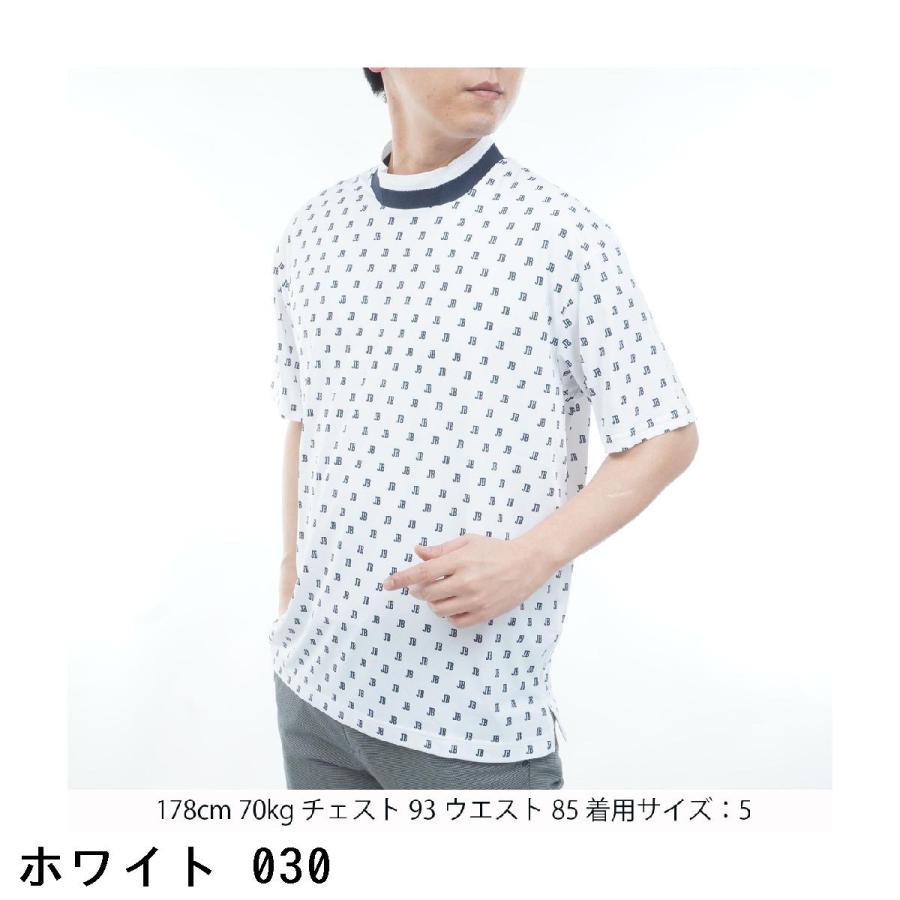 Jack Bunny!!（ジャックバニー） 吸水速乾 ロゴプリント モックネック