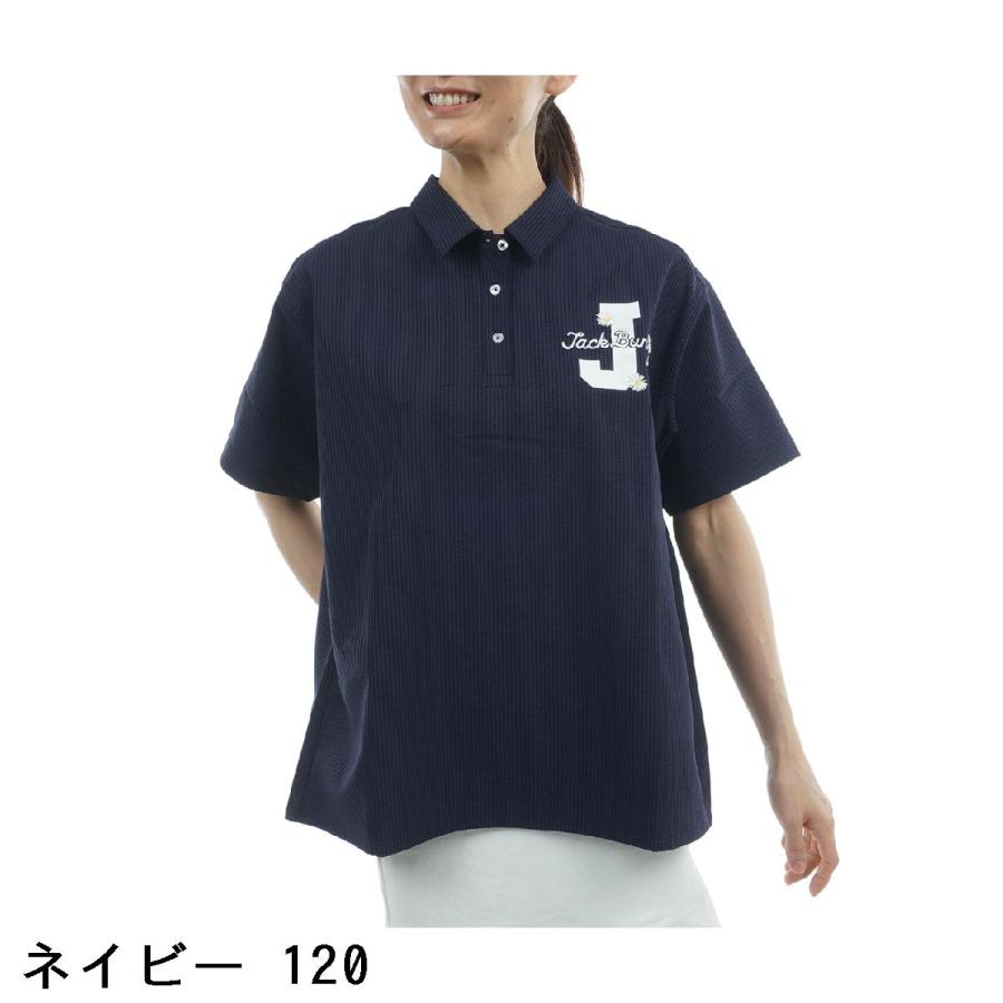 Jack Bunny!!（ジャックバニー） 吸水速乾 ストライプ ストレッチ半袖