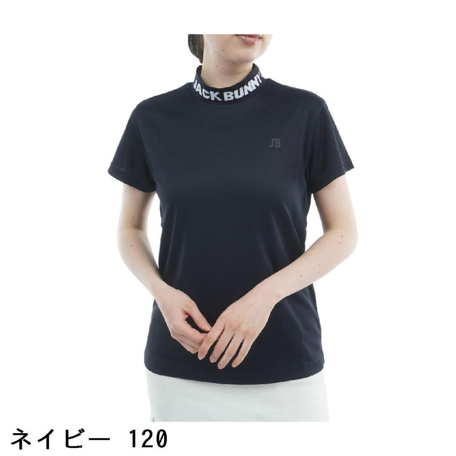 Jack Bunny!!（ジャックバニー） ロゴジャカード モックネック半袖