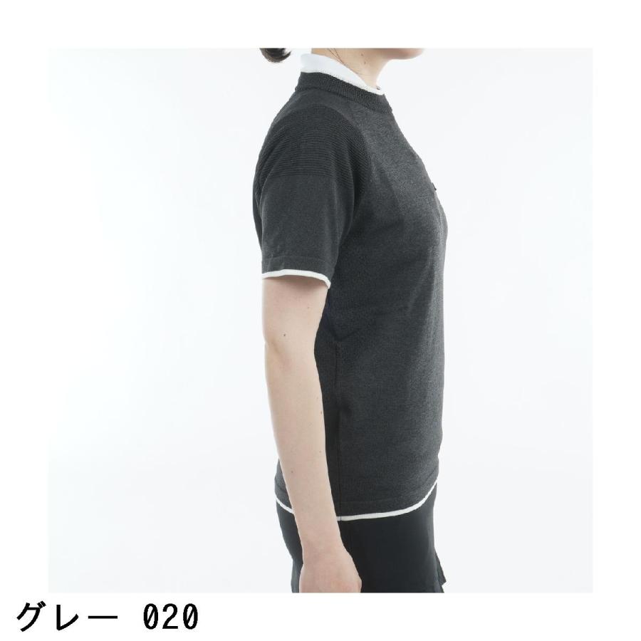 ジャックバニー Jack Bunny!! メッシュディテール モックネック半袖セーター レディスの画像