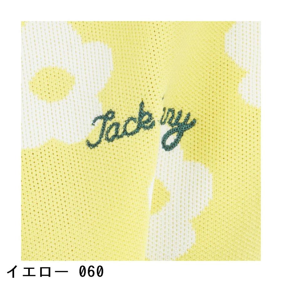 Jack Bunny!!（ジャックバニー） フラワージャカード 半袖ニット