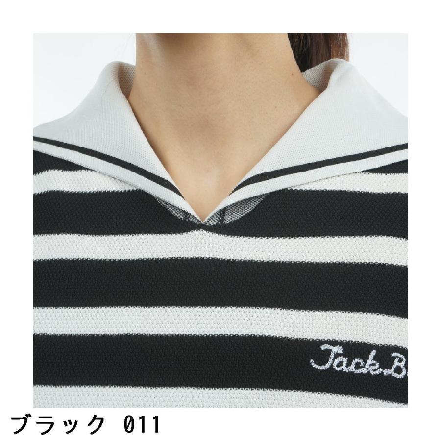 Jack Bunny!!（ジャックバニー） 鹿の子 セーラーカラー 半袖ニット