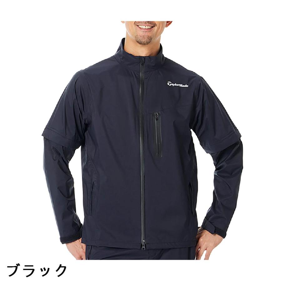 TaylorMade メンズジャケット ブラック TaylorMade（テーラーメイド） ストレッチ テクニカルウォーター