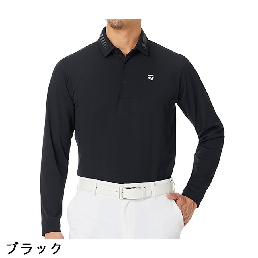 TaylorMade（テーラーメイド） ストレッチ 長袖ポロシャツ : GDOゴルフ