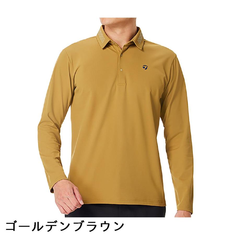 TaylorMade（テーラーメイド） ストレッチ 長袖ポロシャツ : GDOゴルフ