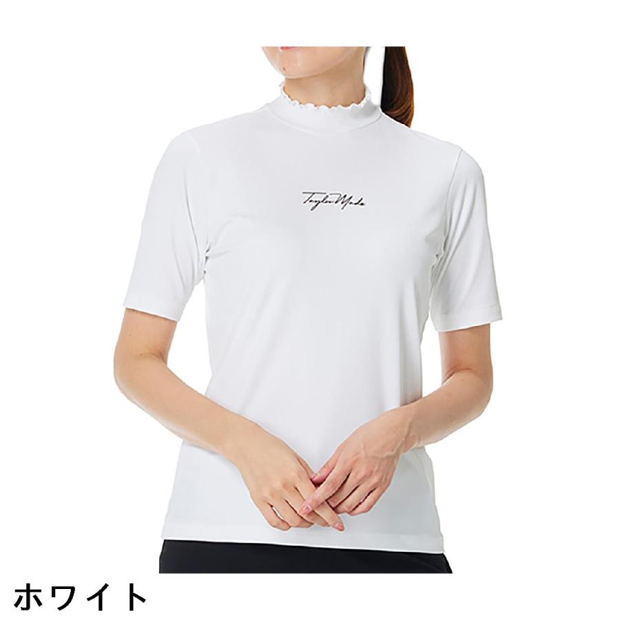テーラーメイド Taylor Made ストレッチ フリルモックネック半袖シャツ レディスの画像