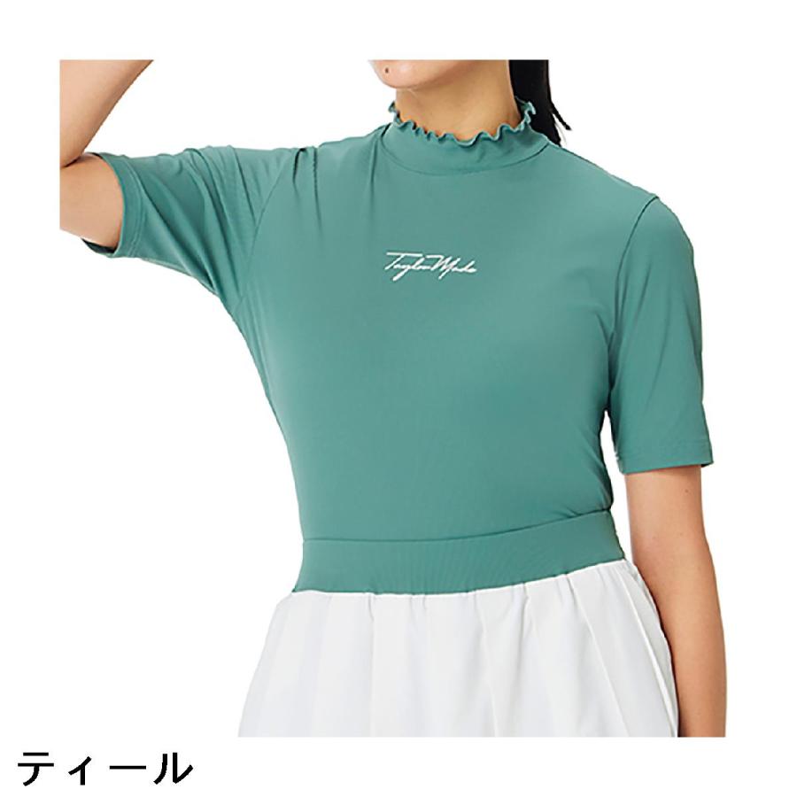 テーラーメイド Taylor Made ストレッチ フリルモックネック半袖シャツ レディスの画像
