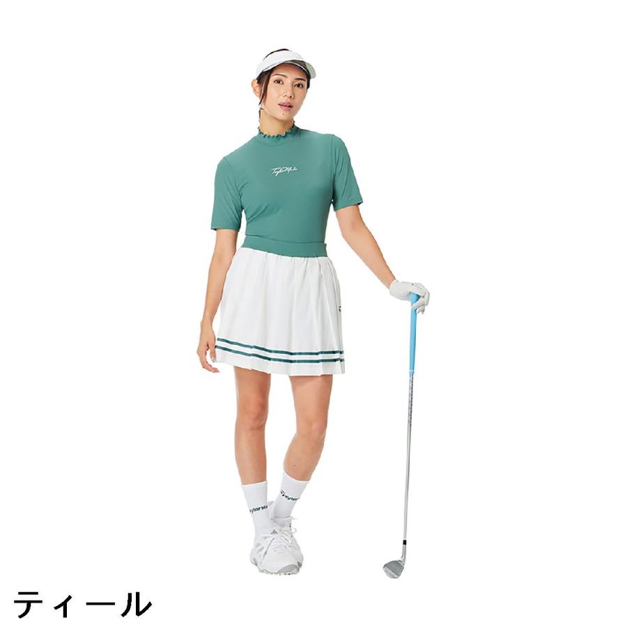 テーラーメイド Taylor Made ストレッチ フリルモックネック半袖シャツ レディスの画像