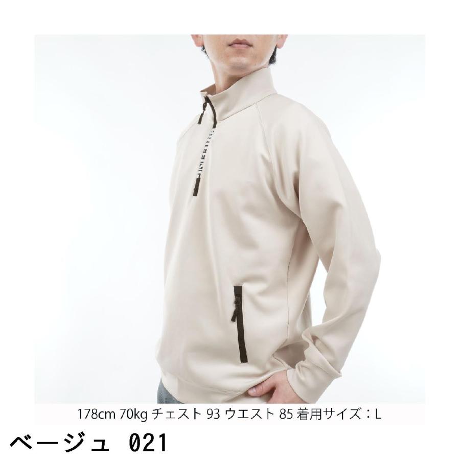 BRIEFING ブリーフィング ハーフジップ オリーブ Mサイズ Amazon.co.jp