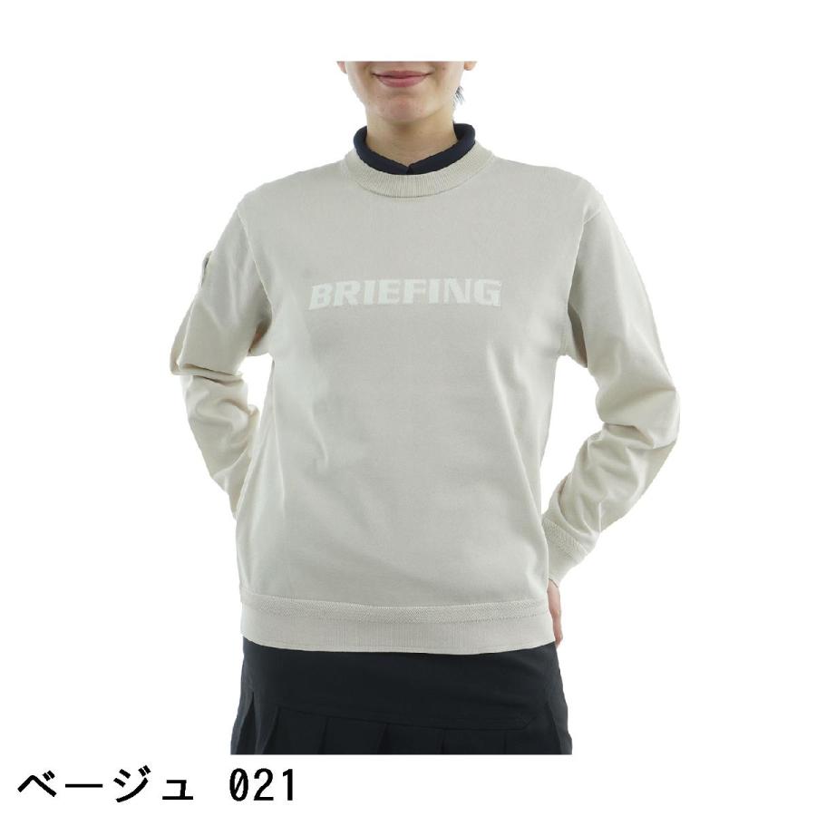 ブリーフィング　クルーネックニット　チャコール BRIEFINGGOLF - ブリーフィングゴルフ メンズウェア【ニット
