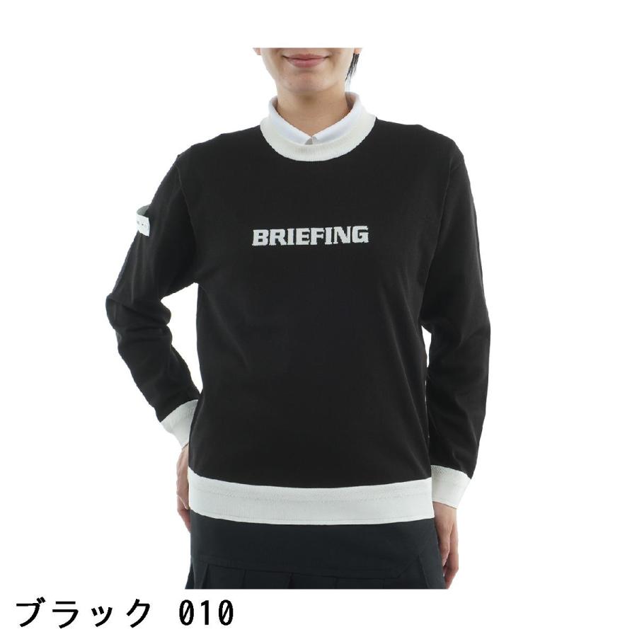 ブリーフィング BRIEFING WR バイカラー クルーネックセーター レディス_1