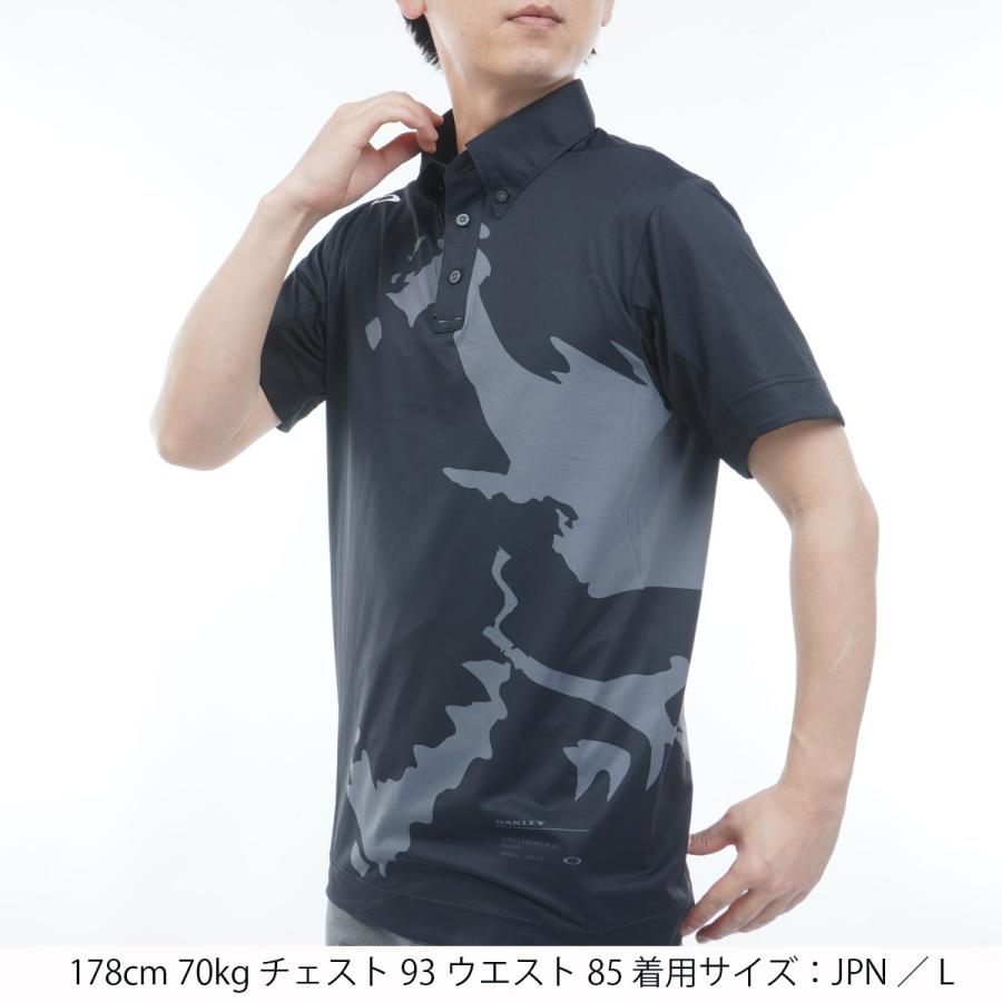 OAKLEY（オークリー） Skull スカル STATEMENT BOLD 半袖ポロシャツ