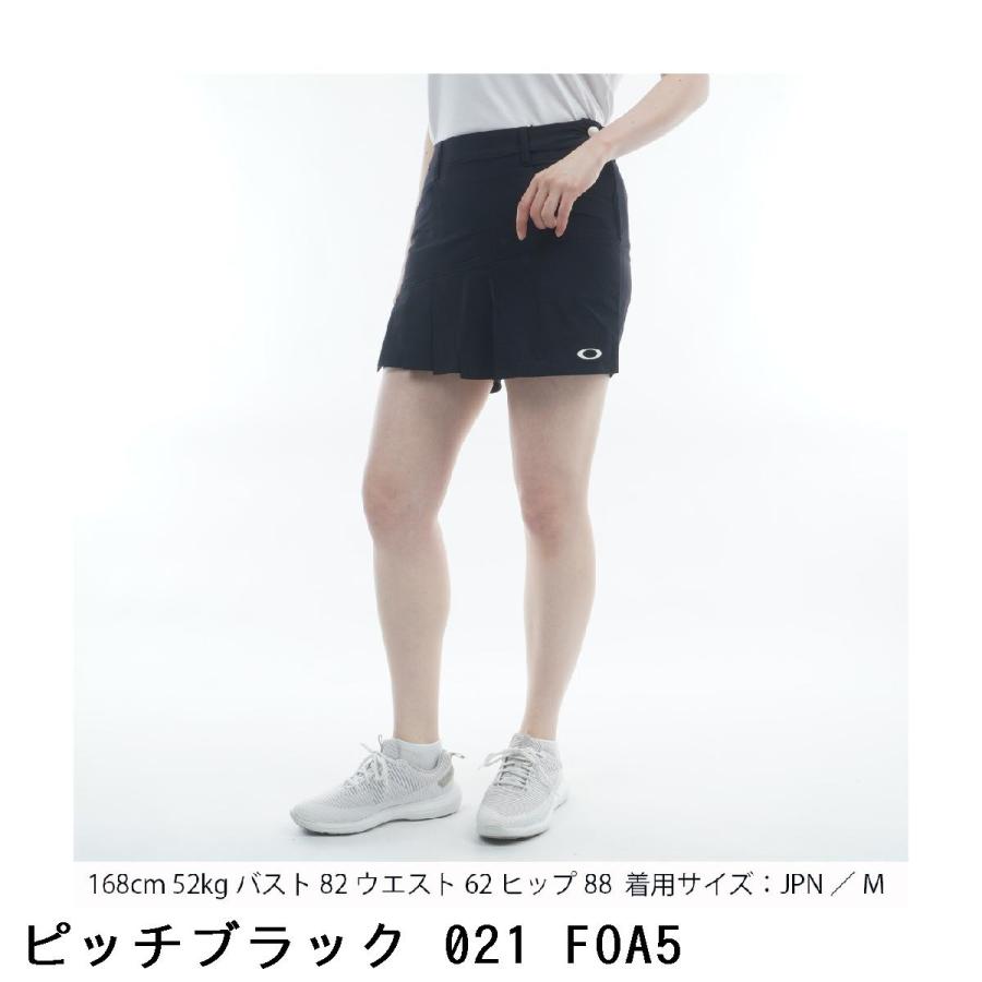 オークリー OAKLEY ELEVATE ストレッチ LIGHT DRY PLEATS キュロットスカート レディスの画像