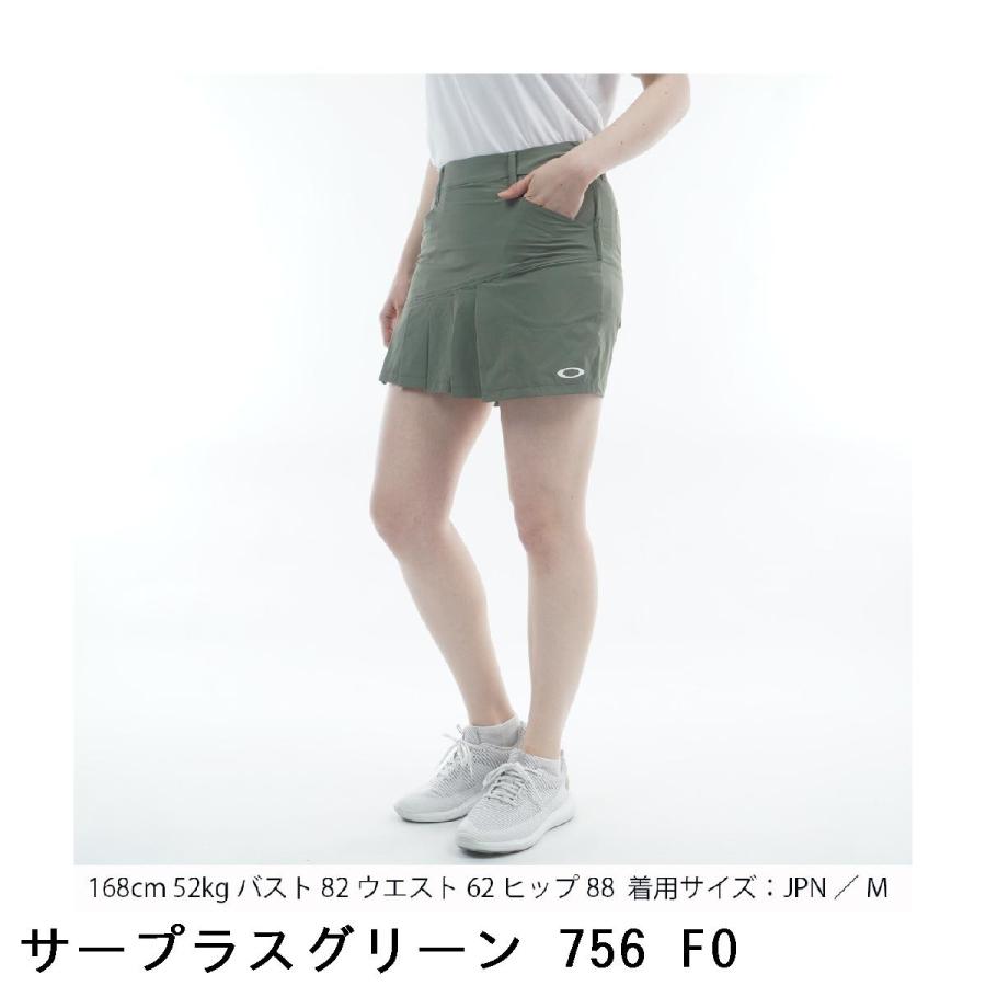 オークリー OAKLEY ELEVATE ストレッチ LIGHT DRY PLEATS キュロットスカート レディスの画像