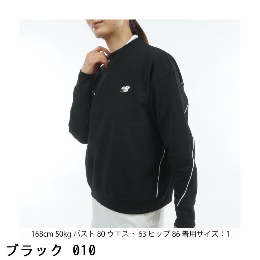 ニューバランス New Balance Golf ストレッチ ダブルピケ スウェットモックネックプルオーバー レディスの画像