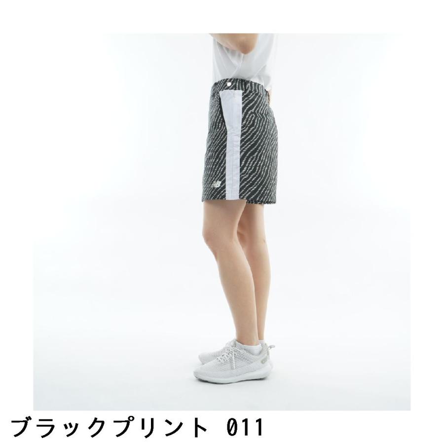 ニューバランス New Balance Golf ストレッチ ソフトシェル ゼブラプリント ラップキュロットスカート レディスの画像