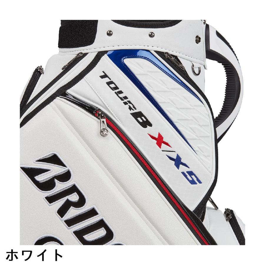 BRIDGESTONE ゴルフキャディバッグ ホワイト/ブルー BG-100L キャディバッグ付 8本セット [カラー：ネイビー](NA（ネイビー