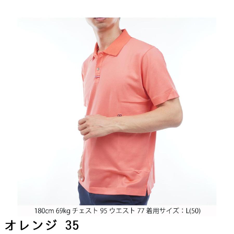 Rosasen（ロサーセン） ストレッチ ベア鹿の子半袖ポロシャツ : GDO