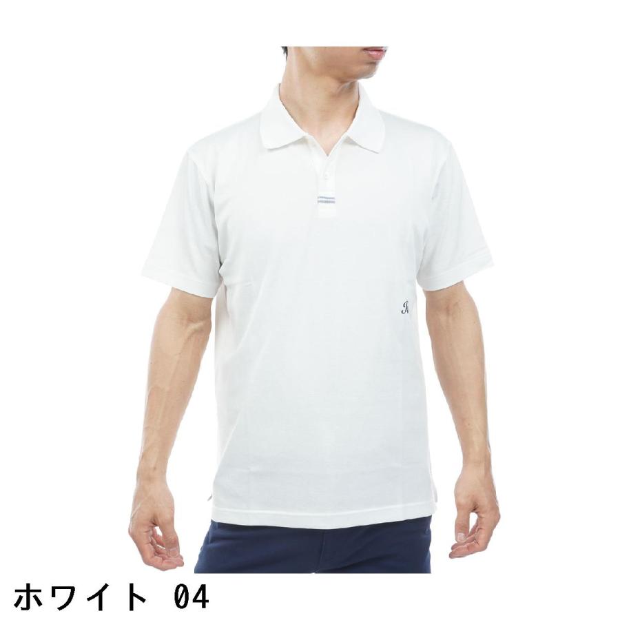 ROSASEN ポロシャツ ホワイト LLサイズ Rosasen（ロサーセン） ストレッチ ベア鹿の子半袖ポロシャツ : GDO