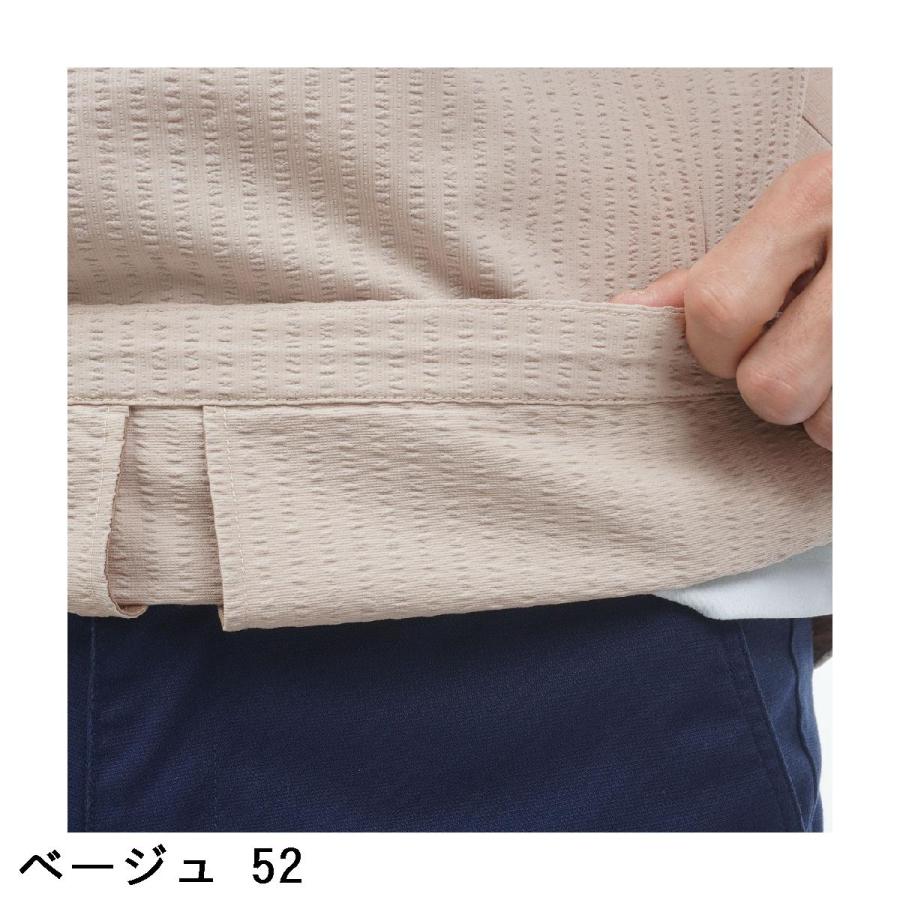 Rosasen（ロサーセン） ストレッチ シアサッカー半袖プルオーバー