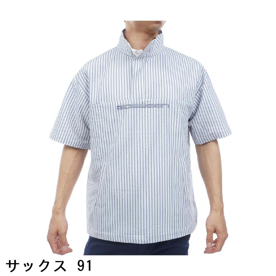 Rosasen（ロサーセン） ストレッチ シアサッカー半袖プルオーバー
