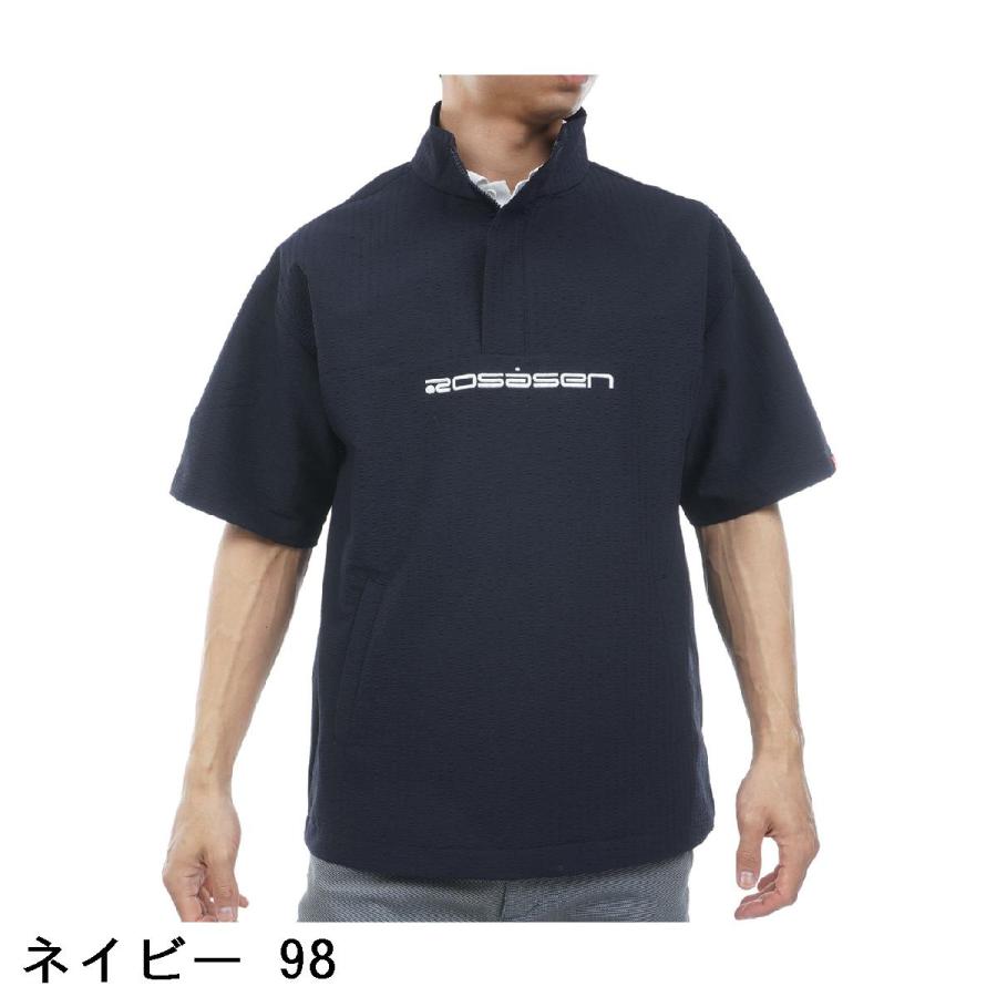 Rosasen（ロサーセン） ストレッチ シアサッカー半袖プルオーバー