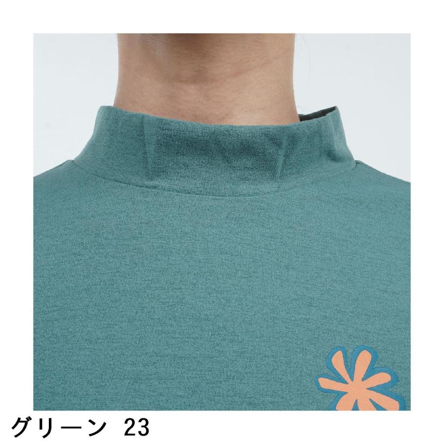 ロサーセン ROSASEN ストレッチ ソロナ キャラクター 半袖モックネックシャツ レディスの画像