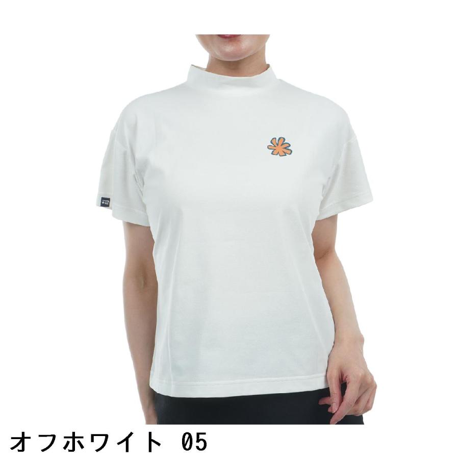 ロサーセン ROSASEN ストレッチ ソロナ キャラクター 半袖モックネックシャツ レディスの画像