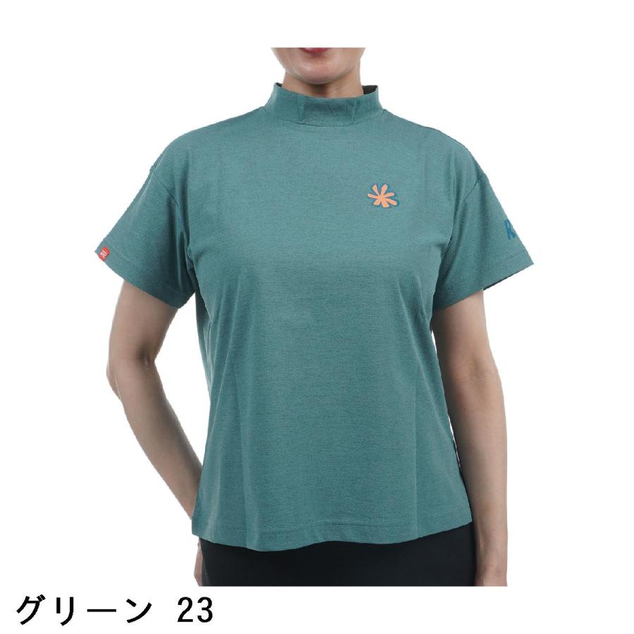 ロサーセン ROSASEN ストレッチ ソロナ キャラクター 半袖モックネックシャツ レディスの画像
