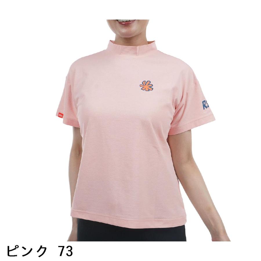 ロサーセン ROSASEN ストレッチ ソロナ キャラクター 半袖モックネックシャツ レディスの画像