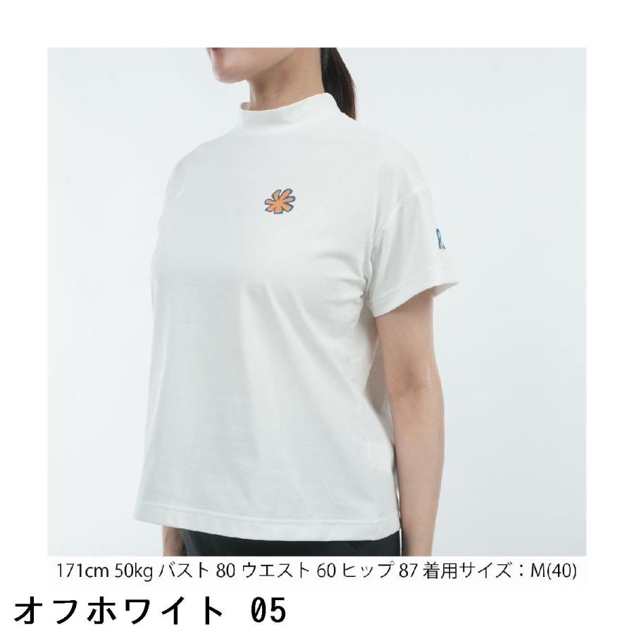 ロサーセン ROSASEN ストレッチ ソロナ キャラクター 半袖モックネックシャツ レディスの画像