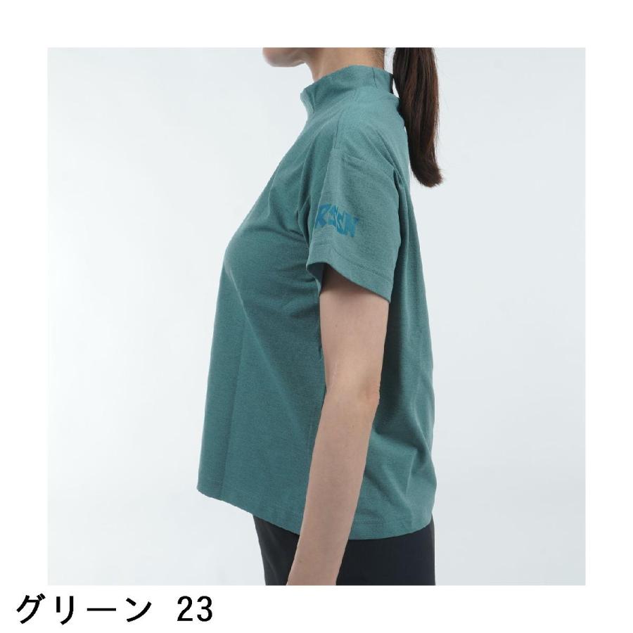 ロサーセン ROSASEN ストレッチ ソロナ キャラクター 半袖モックネックシャツ レディスの画像