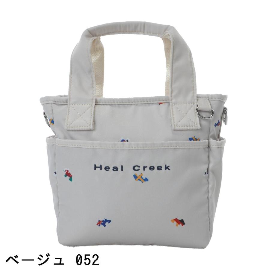 【美品】Heal Creek ヒールクリークカートバッグ トートバッグ Heal Creek（ヒールクリーク） ヘンリーフラッグプリントカートバッグ