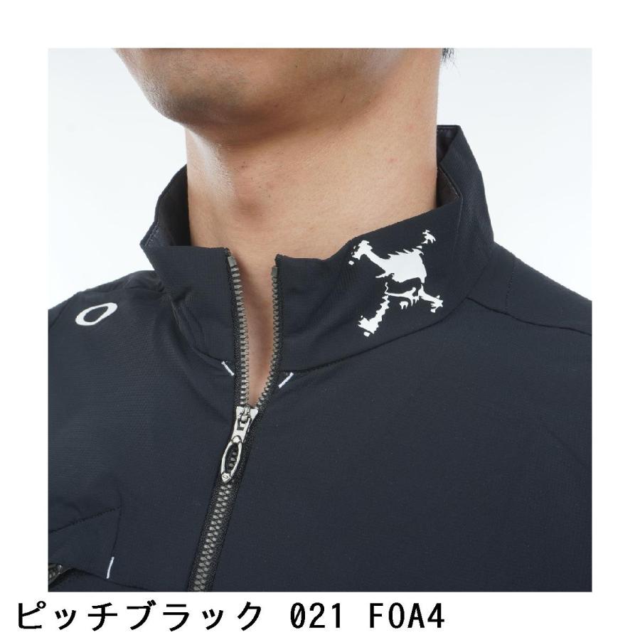 オークリー Skull スカル クール ストレッチ ハイブリッド モックネック半袖シャツ_12