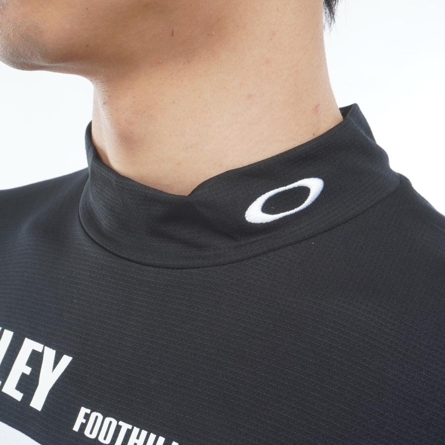 オークリー 半袖ポロシャツ スカル 速乾 通気性◎ ブラック XLモックネック OAKLEY（オークリー） OAKLEY OAKLEY LASTING COOL BROCK モックネック