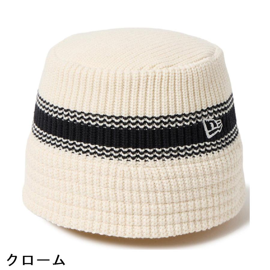NEW ERA（ニューエラ） NEW ERA VS ストライプ ニットバケットハット