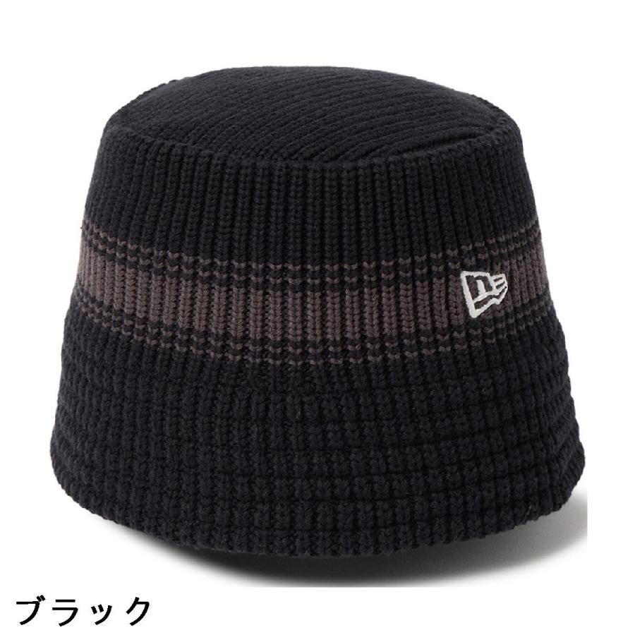 NEW ERA（ニューエラ） NEW ERA VS ストライプ ニットバケットハット