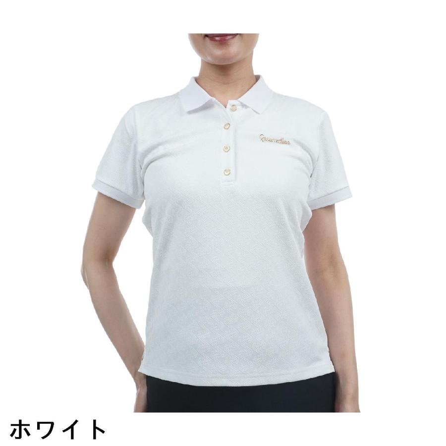 ゴルフ レディース レザレクション Resurrection 半袖ポロシャツ L 白