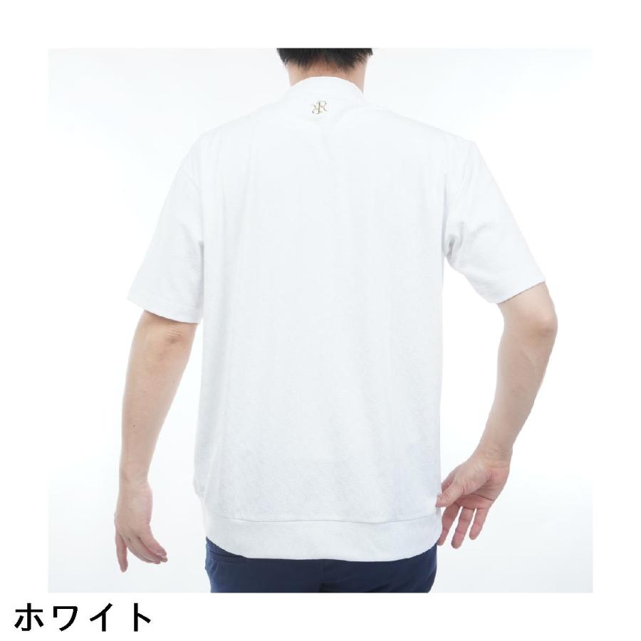 レザレクション Resurrection ジャカード ハーフジップ半袖シャツ