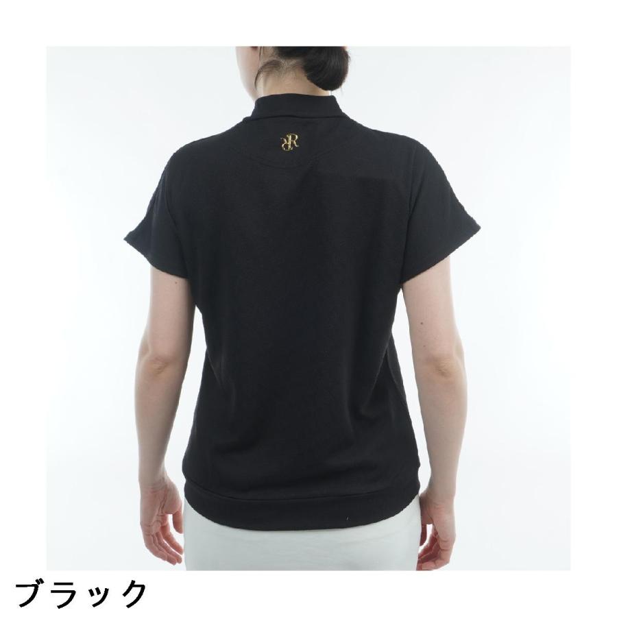 RESURRECTION レザレクション　ジャガード　半袖シャツ　S レディース レザレクション Resurrection ジャカード ハーフジップ半袖シャツ