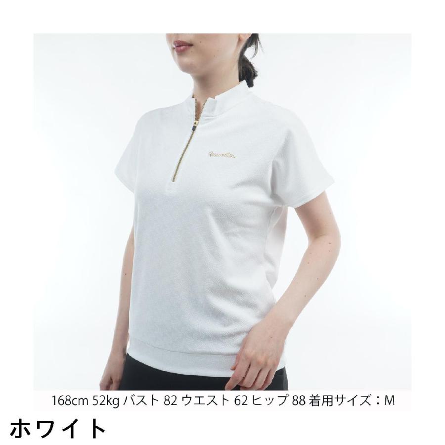 レザレクション Resurrection ジャカード ハーフジップ半袖シャツ