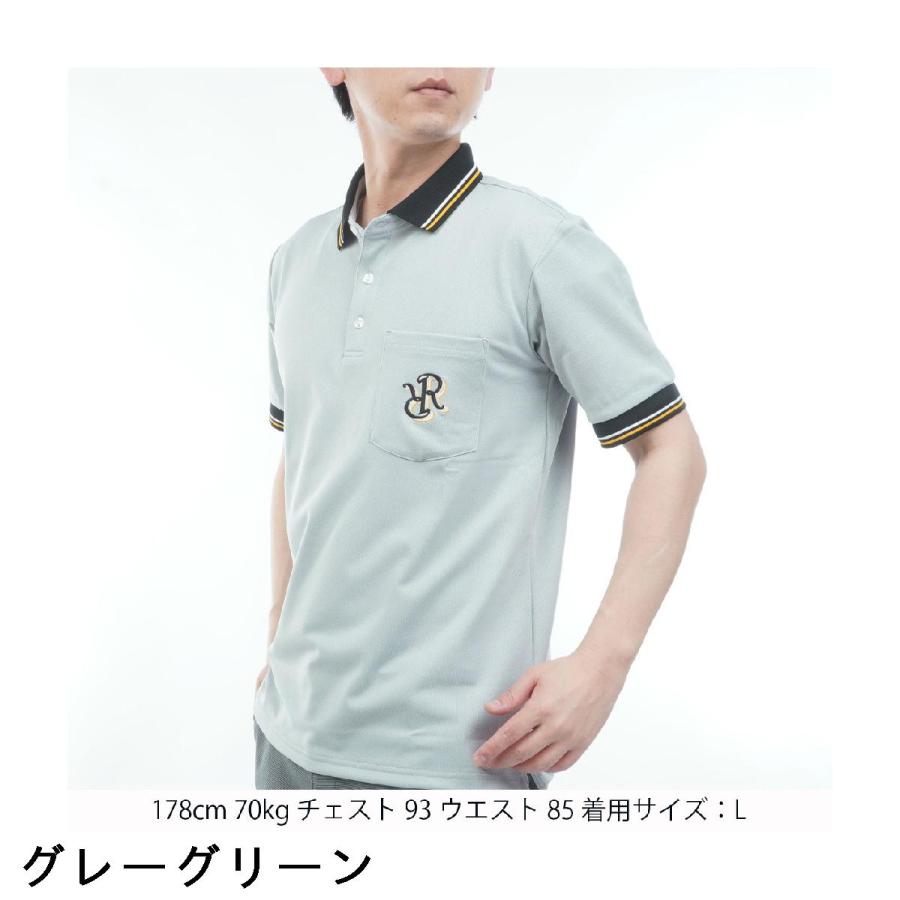 Resurrection ゴルフウェア ポロシャツ Lサイズ レザレクション Resurrection ファイブコンセクティブポケット 半袖