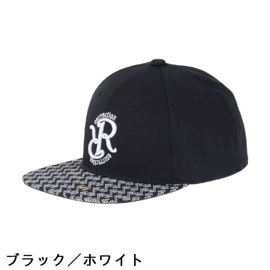 RESURRECTION GMブリムキャップ (フラット) /ブラック×ホワイト Resurrection レザレクション ゴルフ GMブリムキャップ フラット