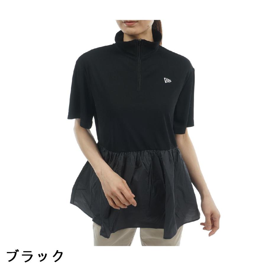 NEW ERA（ニューエラ） NEW ERA GOLF GFW ハーフジップ 半袖チュニック