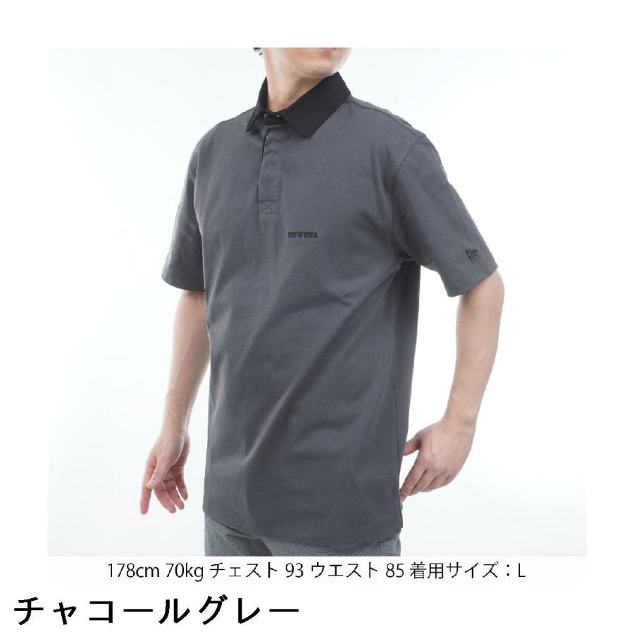 NEW ERA（ニューエラ） NEW ERA GOLF GF 261 半袖ラグビーポロシャツ