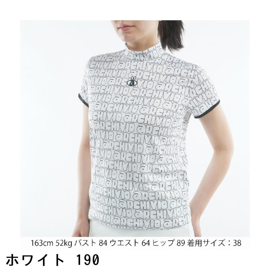 archivio（アルチビオ） archivio UV速乾 総ロゴ 半袖ハイネックプル